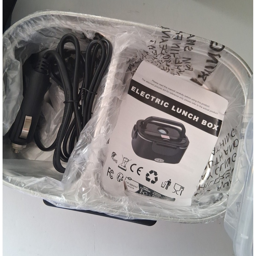 Nifogo 80W 1.5L Electric Lunch Box with Case Travel Car Truck Home New Open Box